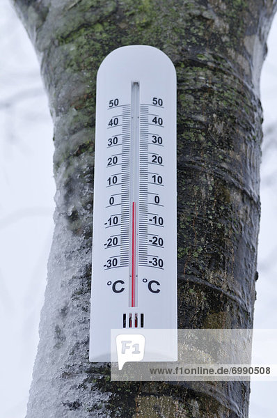 zeigen  Kälte  Thermometer  einfrieren