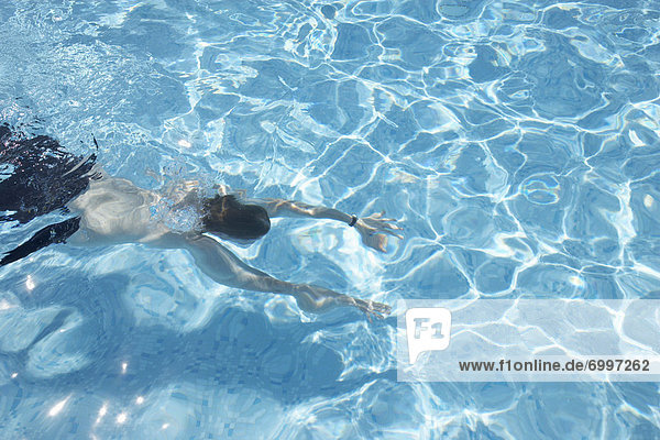 Man Swimming  Cannes  Provence  Provence-Alpes-Cote dAzur  France