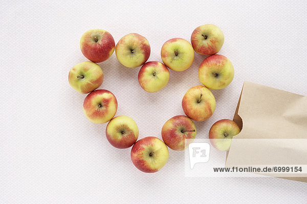 Form  Formen  herzförmig  Herz  Apfel