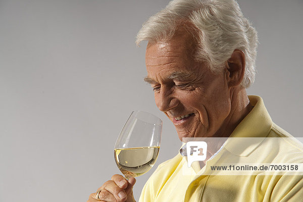 Man Drinking Wine