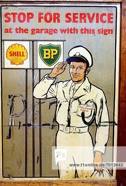 'Advertisement For A Petrol Station