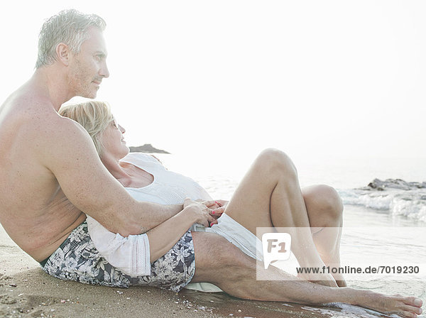 Gemeinsames Entspannen am Strand