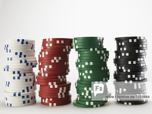 Stacks of Gambling Chips