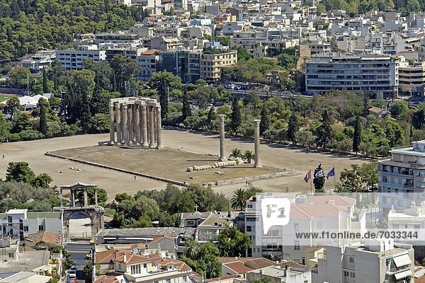 Tempel des Olympischen Zeus  Athen  Griechenland