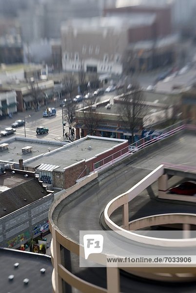 High Angle View Of An Urban Scene