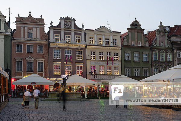 Old Town Square  Stary Rynek  Pozn·n  Poland  Europe