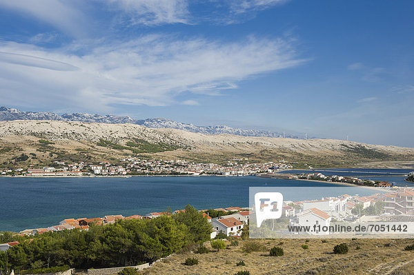 Stadt Pag  Insel Pag  Adria  Kvarner-Bucht  Kroatien  Europa