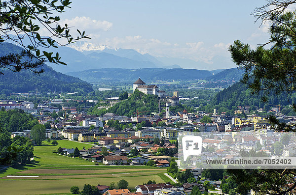View of Kufstein Fortress  Kufstein  Inn  Tyrol  Austria  Europe