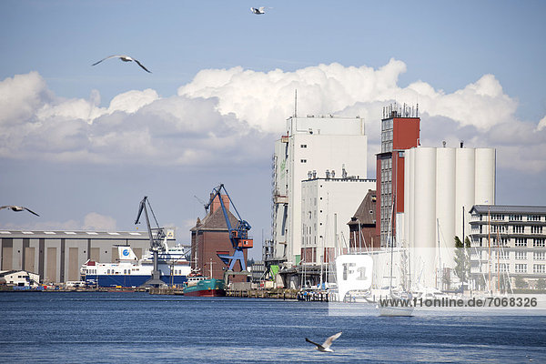 Hafen und HaGe Kraftfutterwerk in Flensburg  Schleswig-Holstein  Deutschland  Europa