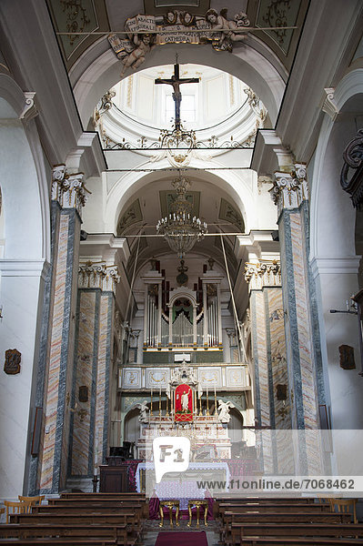 Marienkirche  Innenraum  Troina  Sizilien  Italien  Europa