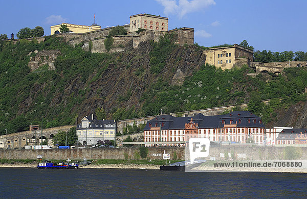 Festung Ehrenbreitstein  Koblenz  Rheinland-Pfalz  Deutschland  Europa