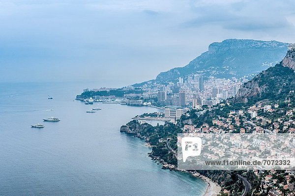 Principality of Monaco  Monte Carlo. Bay of Monaco in the early morning.
