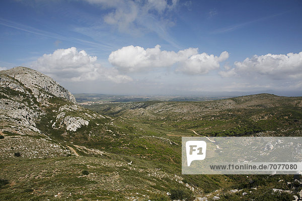 Landscape at Torroella de Montgri  Girona province  Catalonia  Spain  Europe