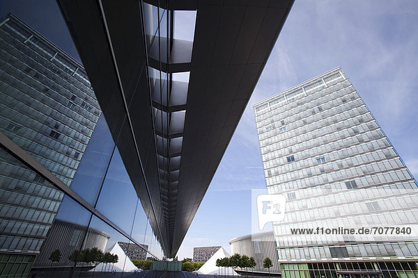 Luxemburg Hauptstadt Europa Fenster Spiegelung moderne Architektur Luxemburg Reflections