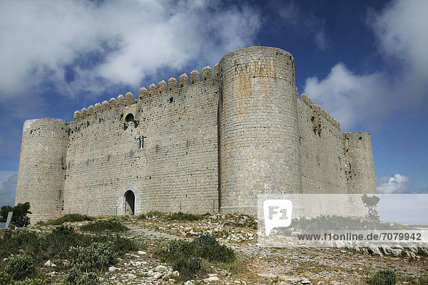 Festung El Castell del Montgri  1294-1301  Torroella de Montgri  Provinz Girona  Katalonien  Spanien  Europa