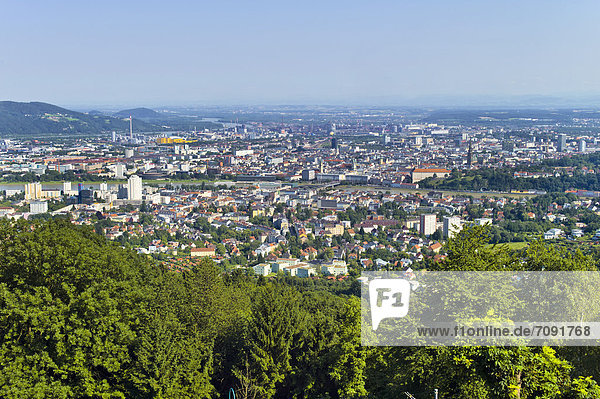 Österreich  Oberösterreich  Linz  Blick auf das Stadtbild