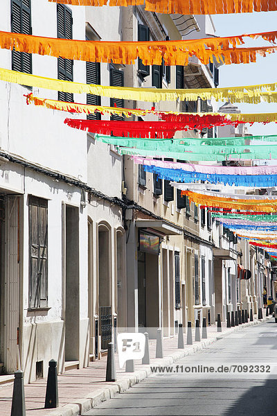 Spain  Street decoration for celebration of Sant Bartholomeu