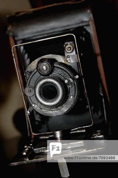 Nahaufnahme einer antiken Kamera