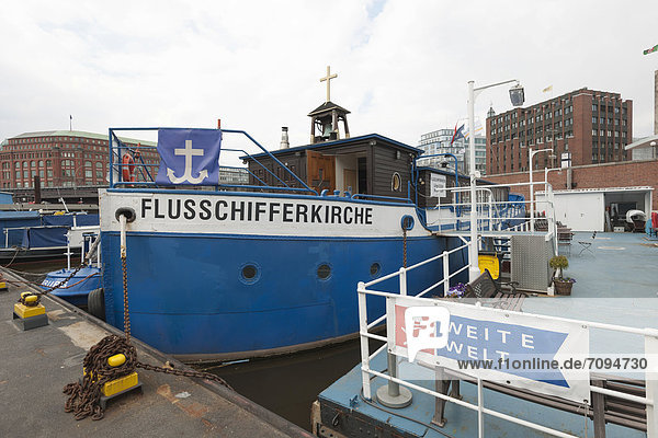 Evangelisch-lutherische Flussschifferkirche zu Hamburg  Hamburg  Norddeutschland  Europa