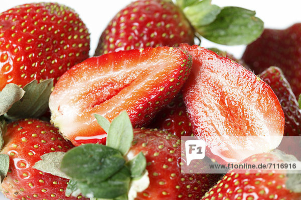 Erdbeeren (Fragaria)  Close-up
