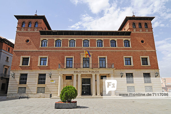 Europa Aragonien Stadtbücherei Spanien