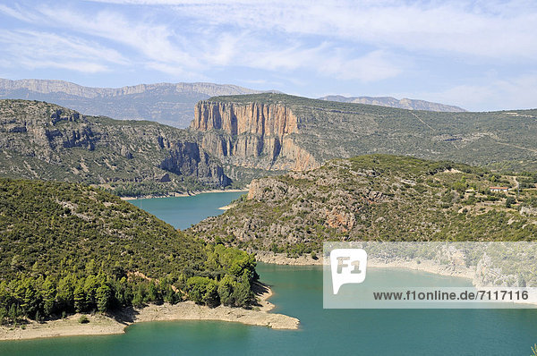 Panta de Camarasa reservoir  Noguera Pallaresa River  Tremp  Lleida province  Catalonia  Spain  Europe  PublicGround