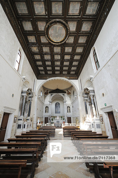 Interior  Church of Santa Maria del Rosario  I Gesuati  Dorsoduro  Venice  Venezia  Veneto  Italy  Europe
