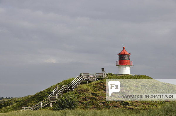 Norddorf lighthouse  light beacon  Amrum island  North Sea  Schleswig-Holstein  Germany  Europe