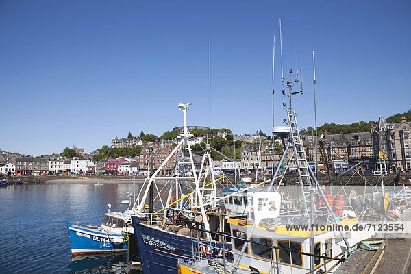 UK  United Kingdom  Europe  Scotland  Argyll  Argyllshire  Oban  Harbour  Port  Coast  Sea  Shipping  Fishing Boat  Tourism  Travel  Holiday  Vacation