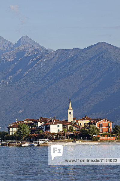Europe Italy Piedmont Piemonte Lake Maggiore Lago Maggiore Stresa Isola Superiore Isola Pescatore Alps Tourism Travel Holiday Vacation