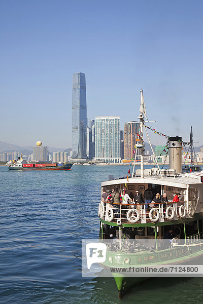 Asia  China  Hong Kong  Tsim Sha Tsui  Kowloon  Star Ferry  Boat  Boats  Victoria Harbour  Harbour  Harbour View  Harbour Views  Tourism  Holiday  Vacation  Travel