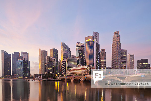 Singapur  Skyline der Stadt