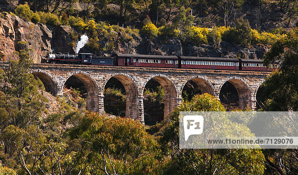 Berg  Reise  Attraktivität  Zuneigung  fahren  Dunst  Tal  Wasserdampf  Geschichte  Brücke  Geländer  Zug  Kohle  Teig  alt  Dampflokomotive  Sydney  Tourismus  Viadukt