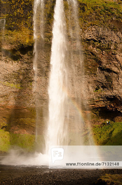 Sehenswürdigkeit  Wasser  Europa  Natur  Wasserfall  Island  Seljalandsfoss