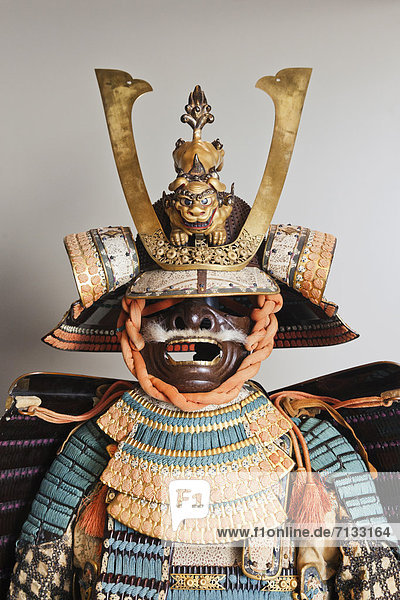Europa  britisch  Großbritannien  Innenaufnahme  Museum  Rüstung  England  Japan  japanisch  Oxford  Oxfordshire  Samurai