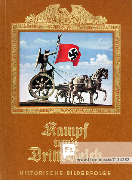 struggle for the Third Reich  cigarette card  album  Nazi  Reemtsma  Hamburg  Third Reich  Germany  1933  propaganda  SS  Quadriga