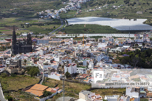 Europa Kathedrale Ansicht Kanaren Kanarische Inseln Gran Canaria Spanien