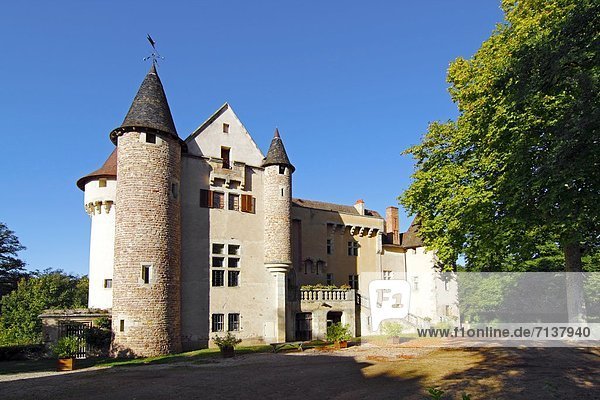 Château d'Aulteribe  Departement Puy-de-Dome  Auvergne  Frankreich  Europa