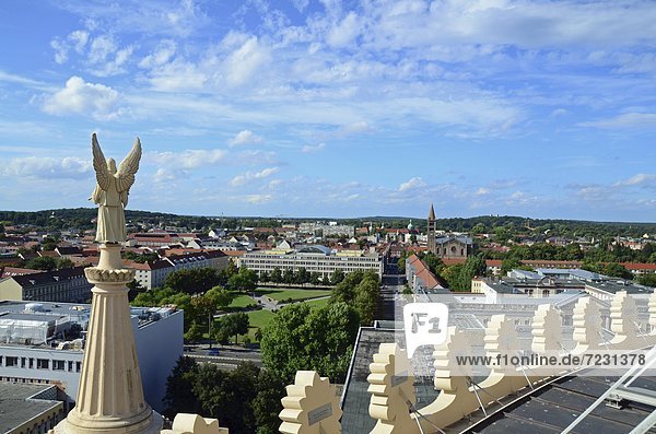 View from the Nicolai Chruch  Potsdam  Brandenburg  Germany