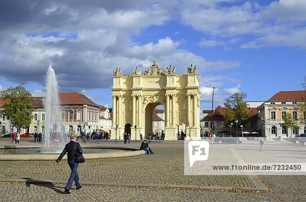Brandenburg Gate in Potsdam  Brandenburg  Germany