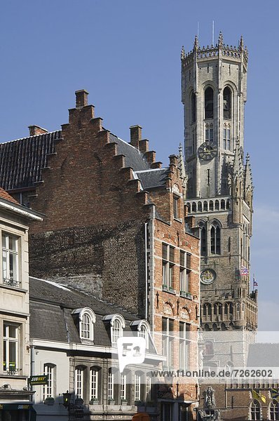Glockenturm  Europa  UNESCO-Welterbe  Belfried  Belgien  Markt  Platz