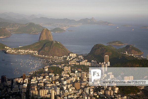 Berg  Brotlaib  Zucker  Ansicht  Bucht  Brasilien  Rio de Janeiro  Südamerika