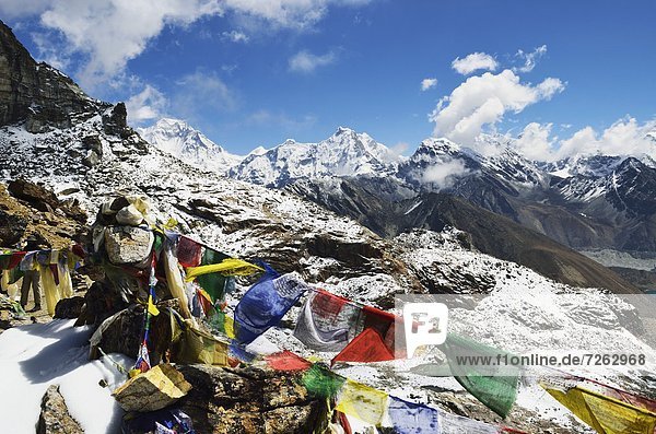 Mount Everest  Sagarmatha  Ansicht  Himalaya  UNESCO-Welterbe  Asien  Nepal