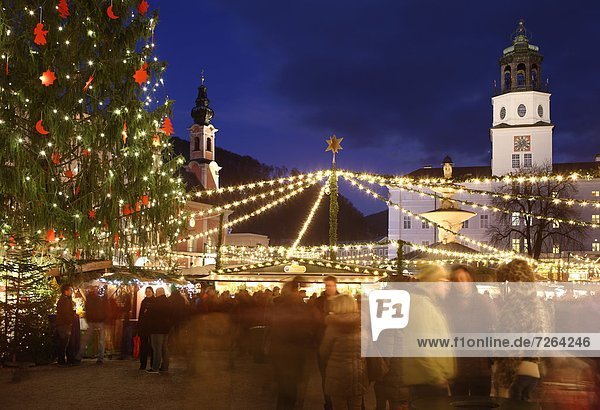 Christmas Market  Salzburg  Austria  Europe