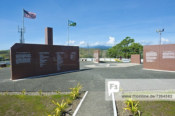 Denkmal  über  Krieg  Pazifischer Ozean  Pazifik  Stiller Ozean  Großer Ozean