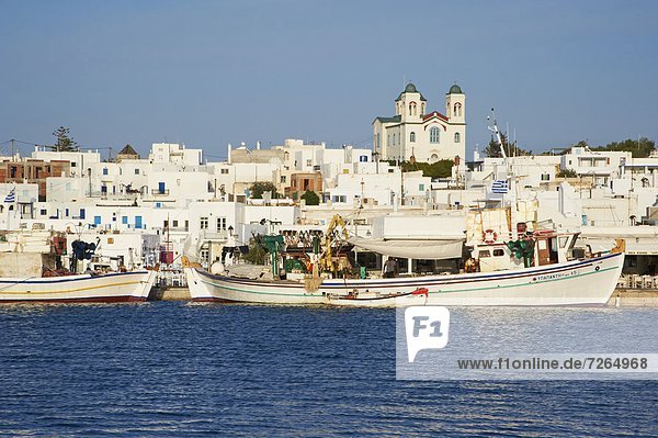 Hafen Europa Kykladen Griechenland Griechische Inseln Naoussa Paros