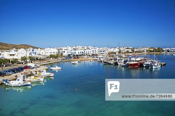 Hafen Europa Kykladen Griechenland Griechische Inseln Kastro Paros