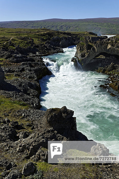 Godafoss waterfall and SkjalfandafljÛt river  Iceland  Europe