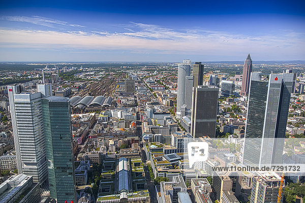 Deutschland  Frankfurt  Blick auf den Finanzplatz