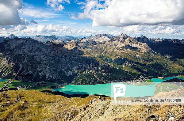 Ansicht , Silvaplanersee , Engadin , Schweiz